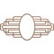 Ekena Millwork Elizabeth Wood Fretwork Prcd Ceiling Medallion, Walnut, 28"W x 14"H x 7 3/4"IW x 13 1/4"IH x 3/8"T CMWP28X14X0375EBWA - alternate 1